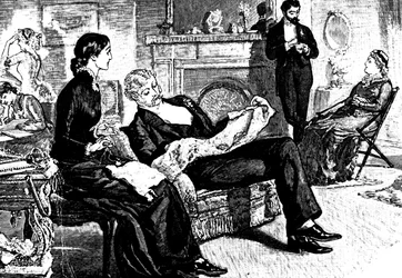 Scène de famille bourgeoise