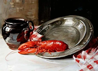 Nature morte - Homard sur un plat