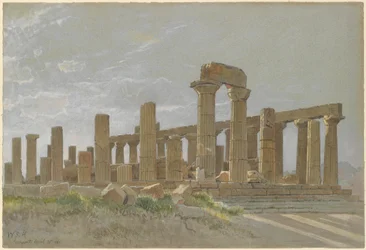 Girgenti, le temple de Junon Lacinia à Agrigente