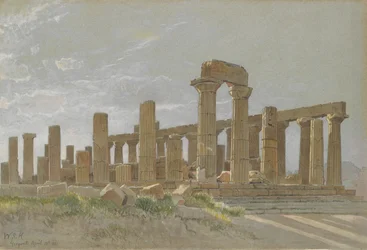 Girgenti Le Temple de Junon Lacinia à Agrigente, 1881