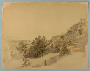 Étude de paysage, Sorrente, Italie