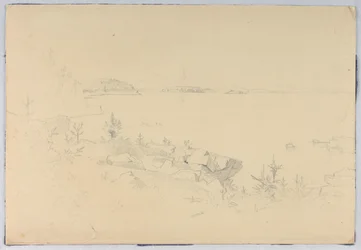 Étude de paysage marin. Îles Porcupine, Bar Harbor, ME