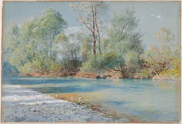 Rivière Traunstein sur la route d