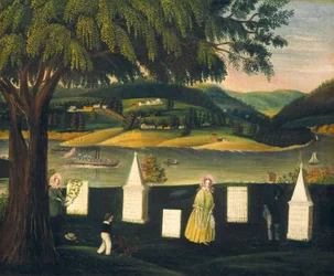 Enterrement familial, vers 1840 (huile sur toile)