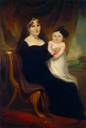 Mère et enfant, vers 1810 (huile sur toile)