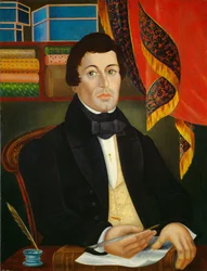 Textile Merchant, c.1840 (oil on canvas)