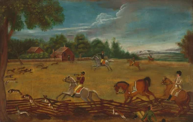 La fin de la chasse, vers 1800 (huile sur toile)