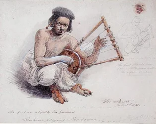 Nubien jouant du tambourin, 8 juillet 1878