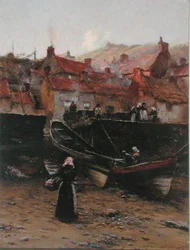 Quai à Staithes, Yorkshire