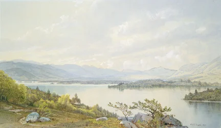 Le lac Squam et les montagnes Sandwich
