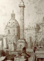 La colonne Trajane à Rome