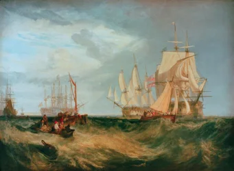 Spithead : Équipage récupérant une ancre