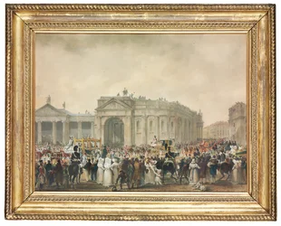 Le roi George IV à College Green, Dublin