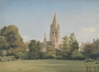 Vue depuis le jardin du doyen, Christ Church, Oxford