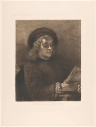 Le fils de Rembrandt Titus. Naar Rembrandt. Verlag der Gesellschaft f. vervielf. Kunst in Wien