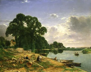 Sur la Tamise, vers 1870