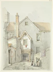 Ancienne maison autrefois située près de la cathédrale de Bristol