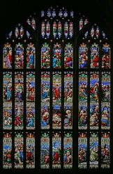 La Nativité et le thème du Baptême, 1859 (vitrail)
