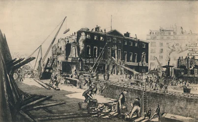 Démolition de Devonshire House, 1927