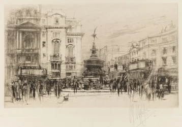 London Set : Piccadilly Circus avec le Criterion Theatre, 1924