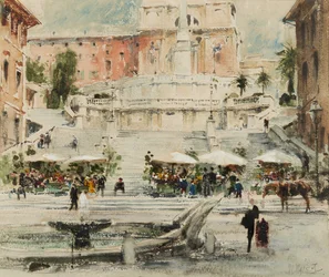 Rome : Piazza di Spagna, 1909