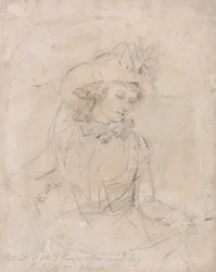 Étude de portrait de Mme George Morland