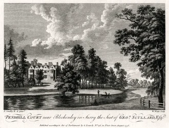 Pendhill Court près de Bletchenley dans le Surrey, résidence de George Scullard Esquire, 1776