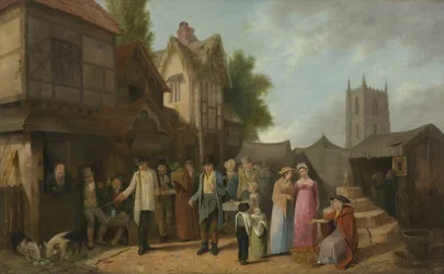 Scène devant une auberge, peut-être à Long Ashton, Bristol, vers 1824