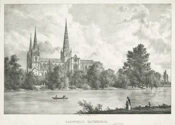 Cathédrale de Lichfield - Vue Sud