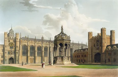 La cour du Trinity College, Cambridge, de 