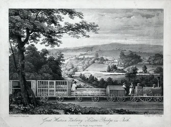 Great Western Railway, Kelston Bridge près de Bath, vers 1835-40
