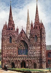 Lichfield, la façade ouest