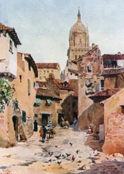 Salamanque, une vieille rue