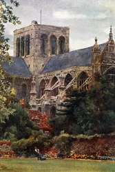 Winchester depuis le jardin du doyen