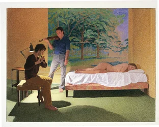 Figures avec un paysage