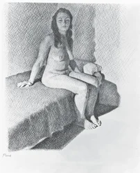 Nu assis, c.1968-74