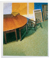 Nature morte : chaise renversée