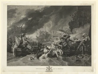 La bataille de La Hogue, 1692