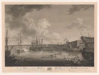 Vue du chantier naval de Deptford