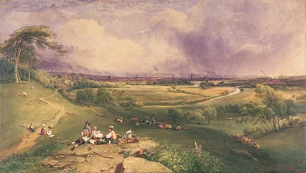 Manchester depuis la falaise, Higher Broughton