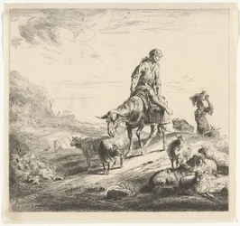 Homme sur un âne