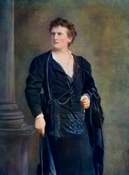 Wilson Barrett 1846-1904, acteur, directeur de théâtre et dramaturge anglais, 1899-1900