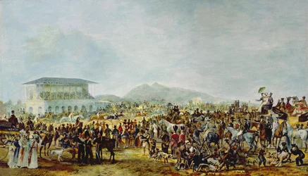 Vue des courses de Musselburgh