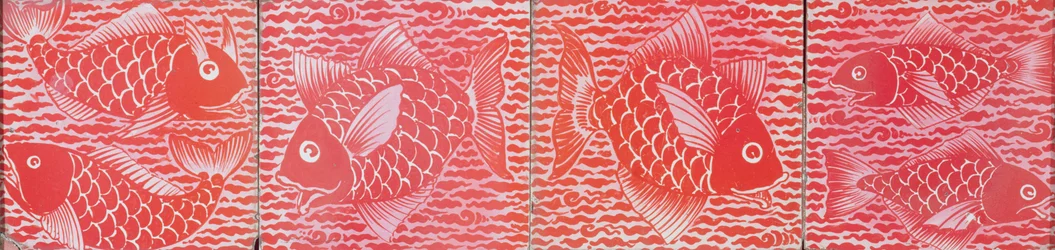 Carreau avec motif de poisson