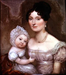 Lady FitzHerbert avec un de ses plus jeunes enfants, c.1817