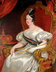 Portrait de D. Maria II, reine du Portugal