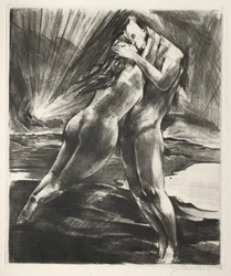 Arno Holz Mappe : Couple flottant