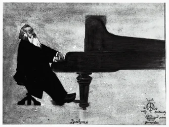 Le compositeur allemand Johannes Brahms
