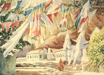 Drapeaux de prière, Dambulla