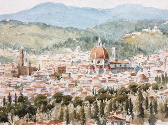 961 Depuis Fiesole, début de l